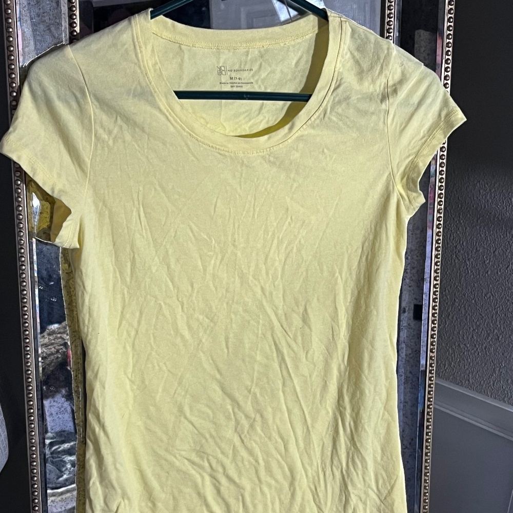 NOBO Yellow Shirt Sleeve T-Shirt medium